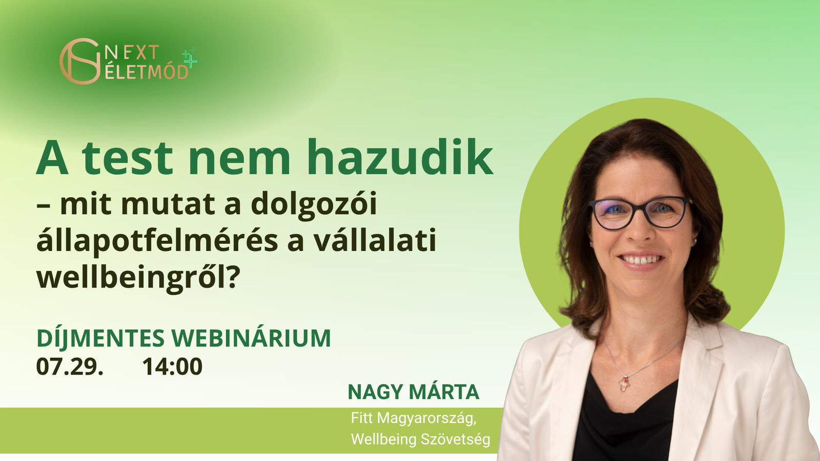 A test nem hazudik – mit mutat a dolgozói állapotfelmérés a vállalati wellbeingről? - díjmentes webinár